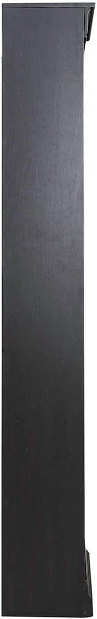 Liberty Furniture Meritage 84 Inch Bookcase for Home Office - Aged Charcoal w/Rub Thru & Caramel