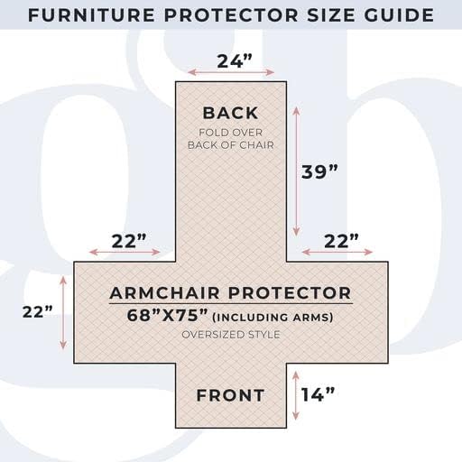 Patchwork Scalloped Printed Furniture Protector Stain Resistant Chair Cover (Chair, Grey)