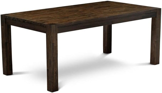 East West Furniture LM7-07-T Lismore Modern Dining Table - Rectangle Rustic Farmhouse Table, 40x72 Inch, Jacobean