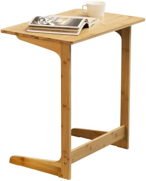 Forevich Tv Tray Table End Couch Table Snack Desk Sofa Side Table Office Furniture L Shape Natural