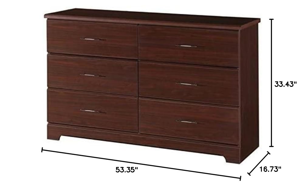 Storkcraft Brookside 6-Drawer Dresser (Espresso) – GREENGUARD Gold Certified, Nursery & Kids Storage, Nursery Essentials, Kids Room Storage, Durable Bedroom Dresser