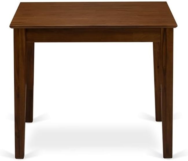 East West Furniture OXSI3-AWA-04 3 Piece Dining Set Includes a Square Dining Room Table and 2 Parson Kitchen Chairs, 36x36 Inch, Antique Walnut