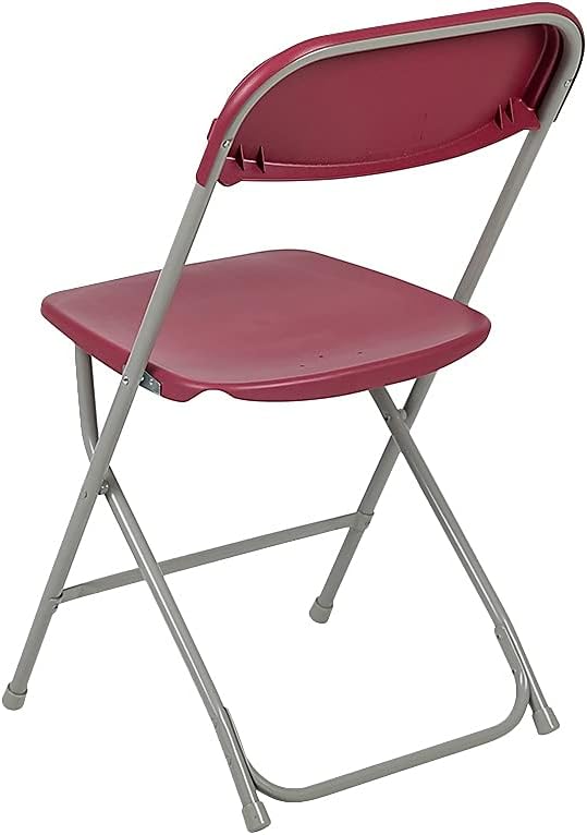Flash Furniture Hercules™ Series Plastic Folding Chair - Red - 2 Pack 650LB Weight Capacity Comfortable Event Chair - Lightweight Folding Chair