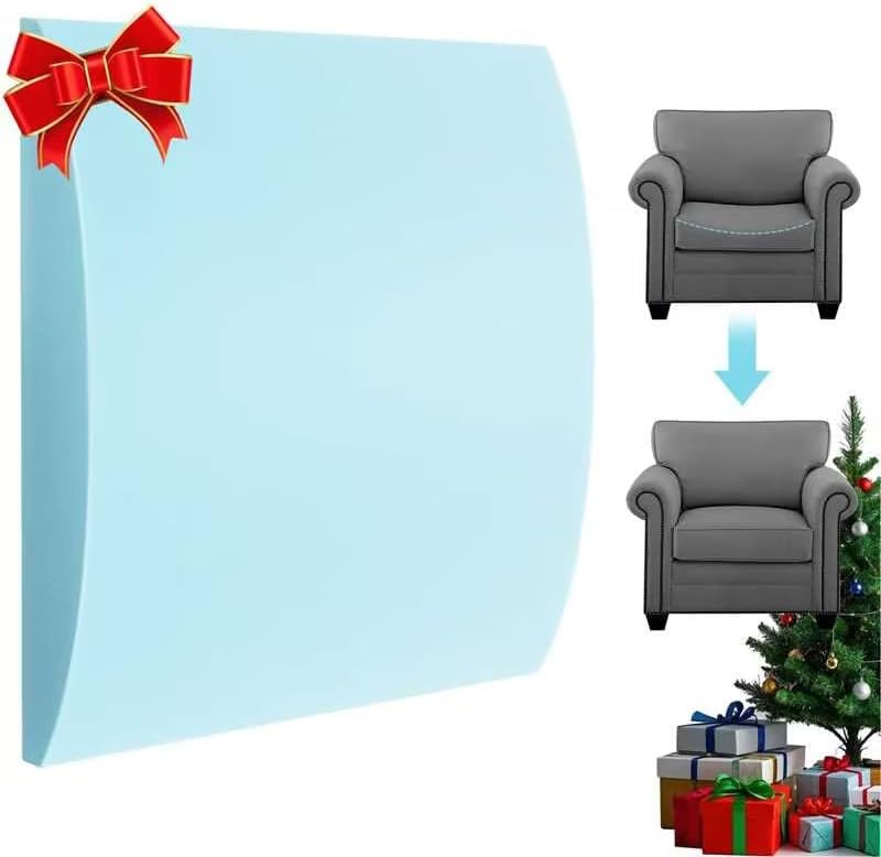 Couch Cushion Support for Sagging Seat Sofa Couch Supports for Sagging Cushions Curved 40D High Density Foam Blue Pack of 1