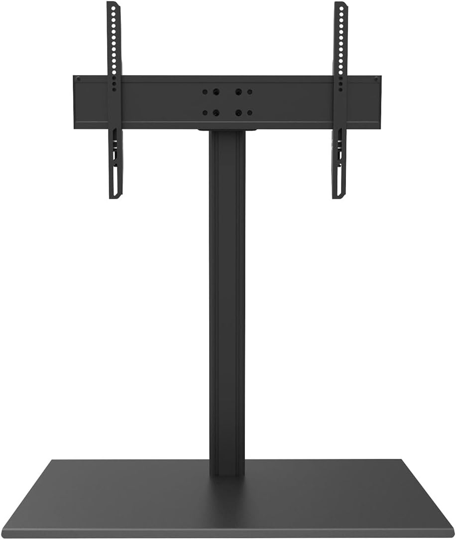 Kanto TTS150 Tabletop Stand for 37" to 60" TVs | Supports up to 88 lb | Height Adjustable | Swivels up to 30° | Tilts -5° | Black