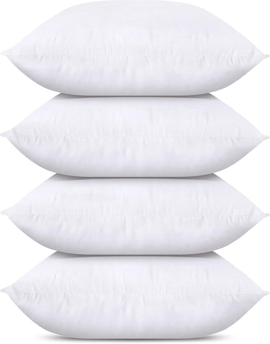 Utopia Bedding Throw Pillows Insert (Pack of 4, White) - 26 x 26 Inches Bed and Couch Pillows - Indoor Decorative Pillow