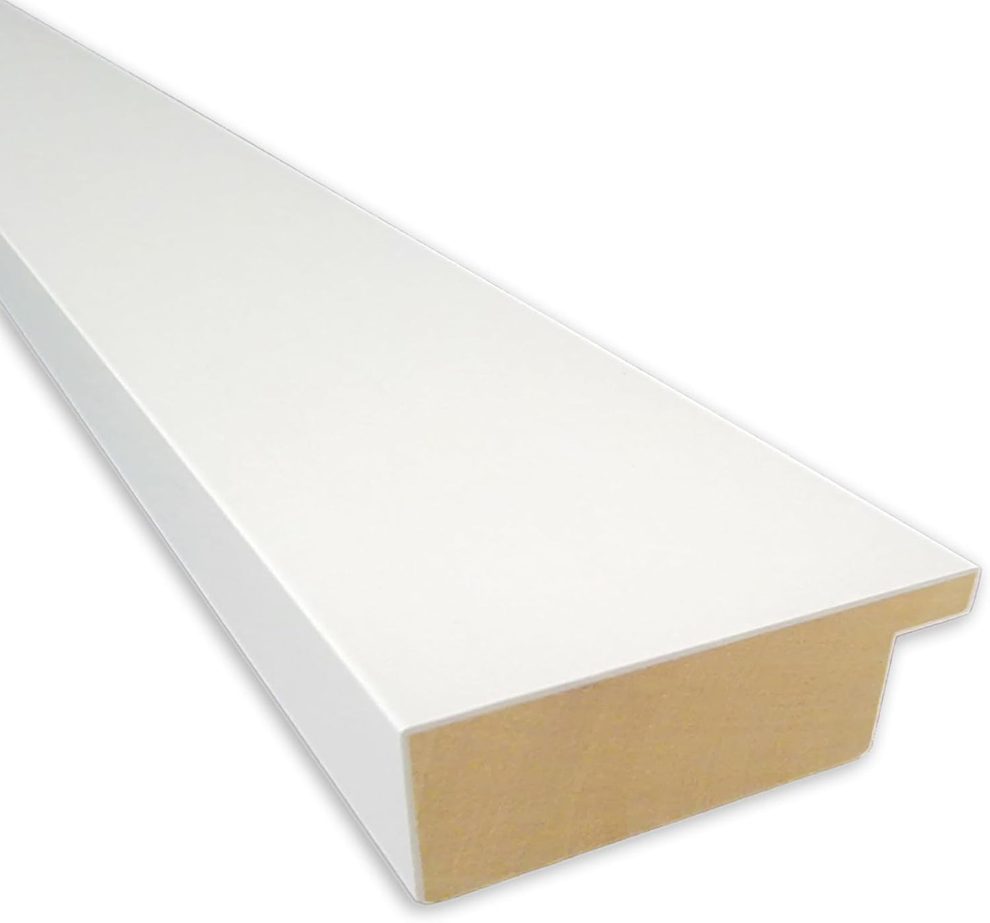 Amanti Art White Bathroom Mirror for Over Sink, 30x42 Basic White Rectangle Vanity Mirror, Large Casual Wood Frame, Hangs Horizonally and Vertically, Bathroom Wall Decor, Beveled Edge from WI, USA