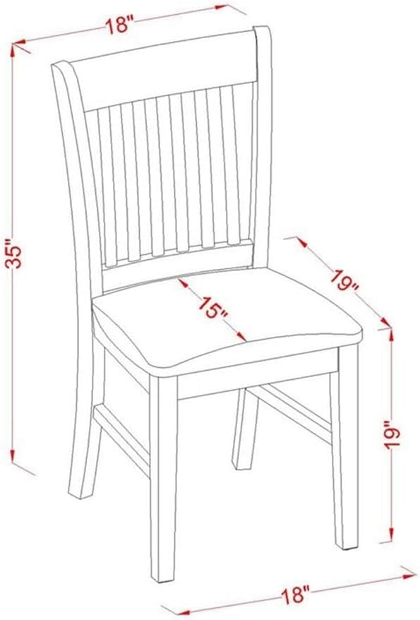 East West Furniture PSNO5C-MAH-C 5 Piece Dinette Set Includes a Rectangle Dining Room Table with Butterfly Leaf and 2 Linen Fabric Dining Chairs with 2 Benches, 32x60 Inch, Mahogany