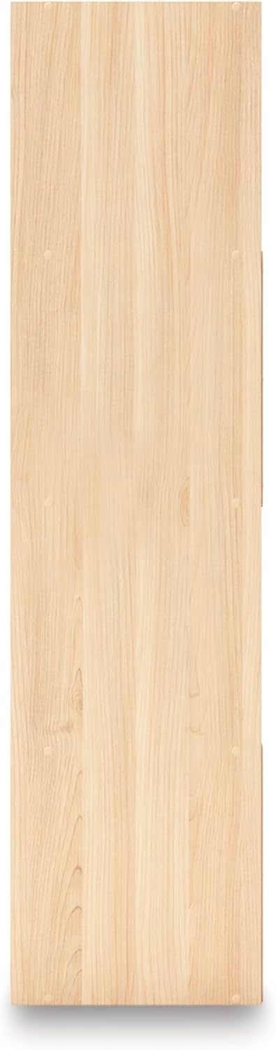 Signature Design by Ashley Piperton Contemporary 4-Tier Floor Standing 8 Cube Organizer for Living Room, Light Brown