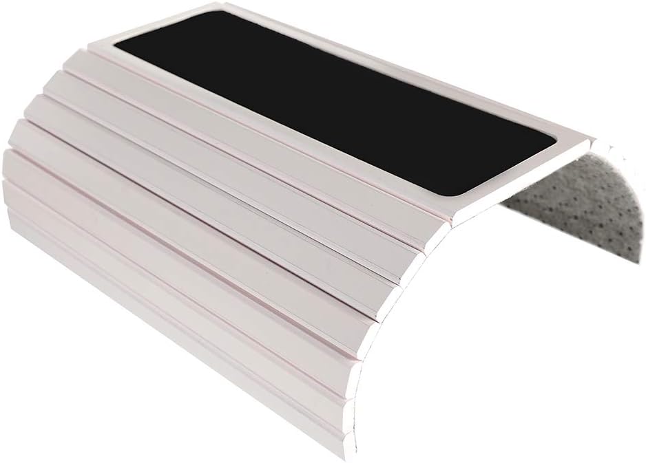 GEHE Sofa Arm Tray Table for Couch Flexible/Foldable Sofa Tray Couch arm Table Perfect for Drinks Snacks Remote Control or Phone Great arm Tray for Couch armrest (White)