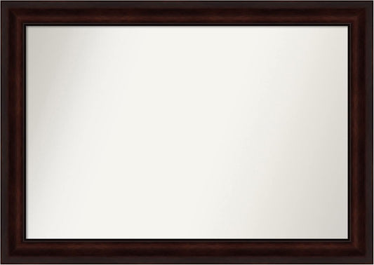 Amanti Art Silver Bathroom Mirror for Over Sink, 28x40 Classic Honey Silver Rectangle Vanity Mirror, Large Casual Frame, Hangs Horizonally and Vertically, Bathroom Wall Decor, Non-Beveled Edge