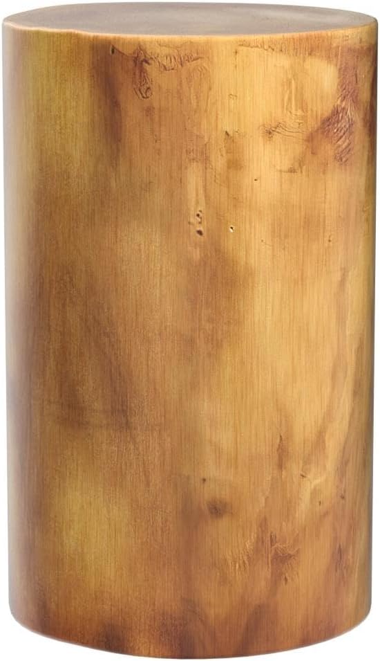 Athaliah Wooden Tree Stump Stool,Decorative Garden Stool Wood Stump Table Round Side Table Wood End Table,Rustic Vintage Table for Living Room Bedroom Balcony Family and Office 19.25" Tall