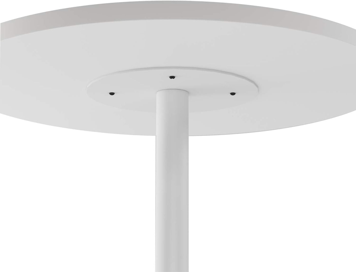 White Dining Table Round Small Office Table Conference Table Coffee Meeting Table for Office Boardroom Kitchen Living Room Waterproof Desktop Easy Assembly 31.5 inch