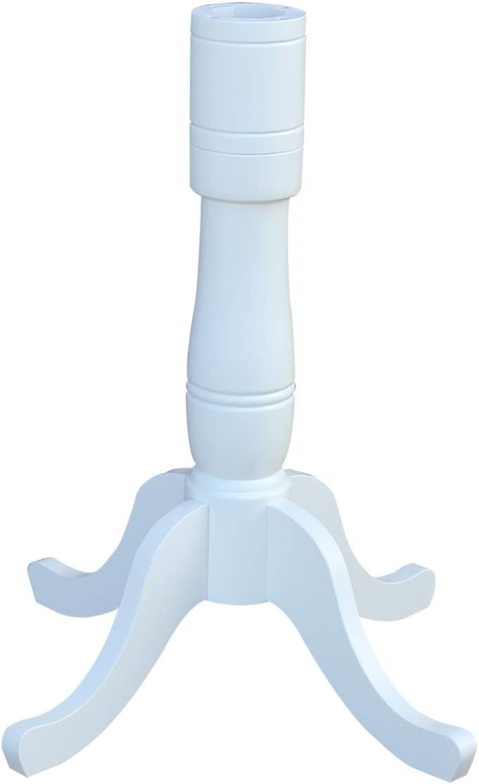 Whitewood Industries International Concepts 30" Round Top Pedestal Table, White