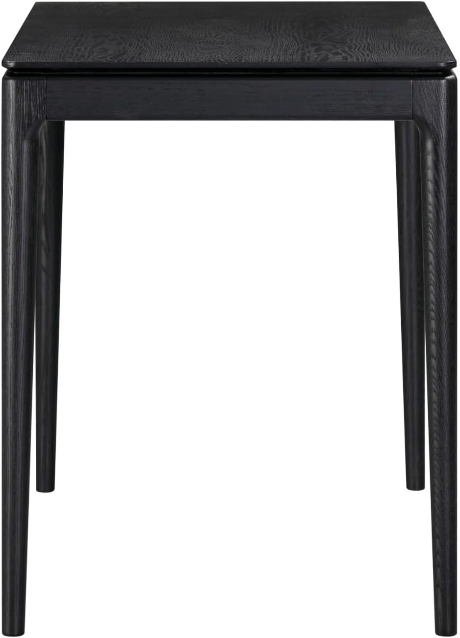 NTC Mingle Modern Wooden Rectangle Desk Table with Hidden Drawer – Waterproof & Heat Resistant, Burnt Black