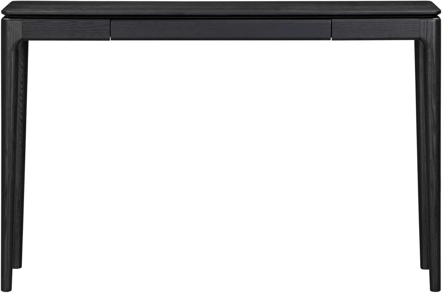 NTC Mingle Modern Wooden Rectangle Console Table with Hidden Drawer – Waterproof & Heat Resistant, Burnt Black