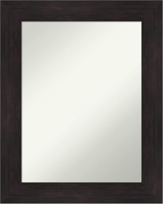 Amanti Art Silver Bathroom Mirror for Over Sink, 26x20 Florence Silver Rectangle Vanity Mirror, Medium Casual Frame, Hangs Horizonally and Vertically, Bathroom Wall Decor, Non-Beveled Edge