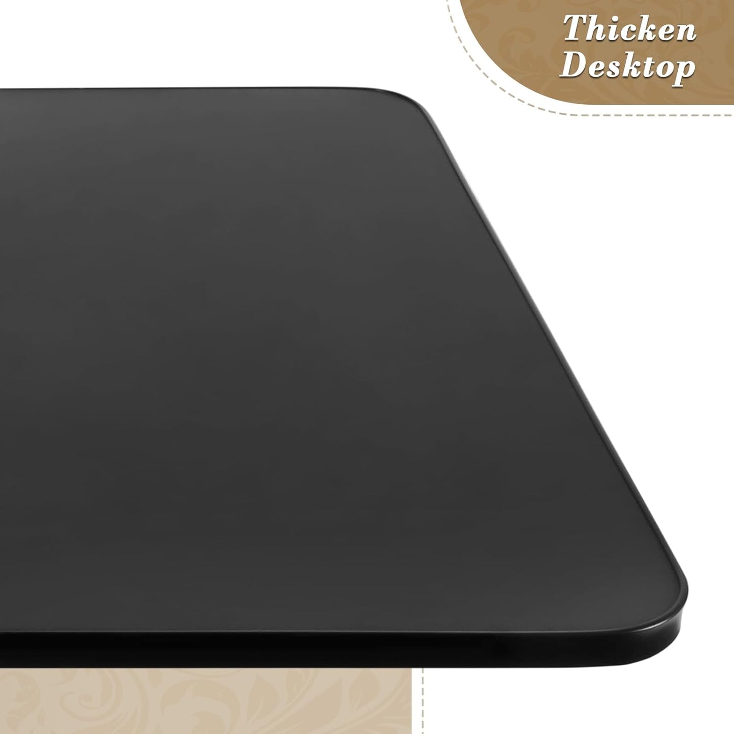 Athena Collection Modern Bar Table Square Top Height Adjustable, Tall Bistro Pub Cocktail Table Height Top and Sturdy Base, Suitable for Home Kitchen Pub Restaurant Outdoor, Black