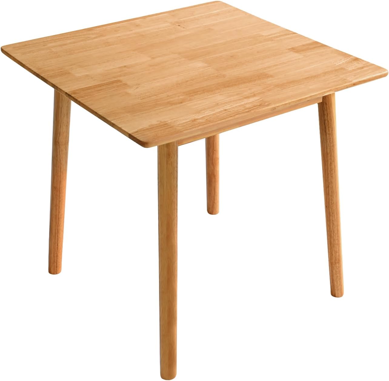 DELAVIN 29.5" Solid Wood Dining Table, Modern Small Dining Table, Square Farmhouse Kitchen Table, Cafe Table for Living Room Dining Room, Easy Assembly, Cherry