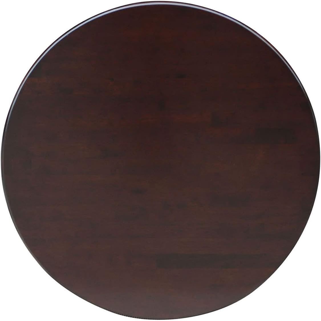 IC International Concepts 30" Round Top Pedestal Table, Bar Height-40.9", Rich Mocha