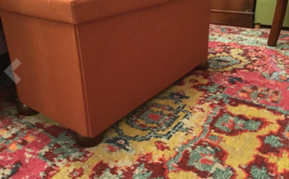 4PCS Wood Furniture Legs 2 inches Furniture Legs with Bolt Walnut Sofa Legs Couch Legs Replacement for Legs for Piano Bench, Chest-Turned-Coffee Table (Round Walnut)