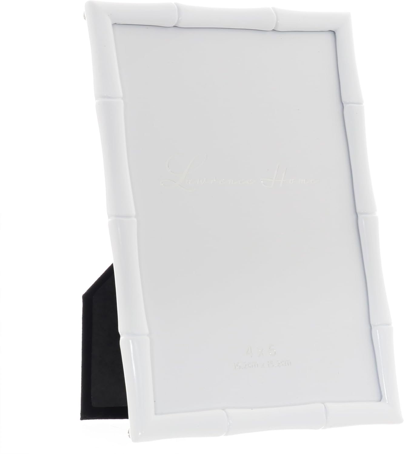 Lawrence Frames Cast Metal Frame - Bamboo Design, White, 4x6