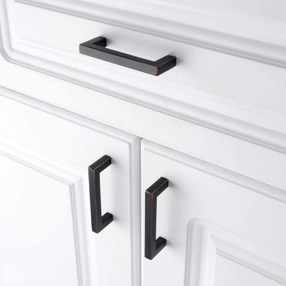 KOOFIZO Oil Rubbed Bronze Cabinet Pulls Bronze Cabinet Handles, 5 Pack 3 Inch Rubbed Bronze Hardware for Kitchen Cabinets Drawer Dresser 1816 Cupboard Bedroom Bathroom