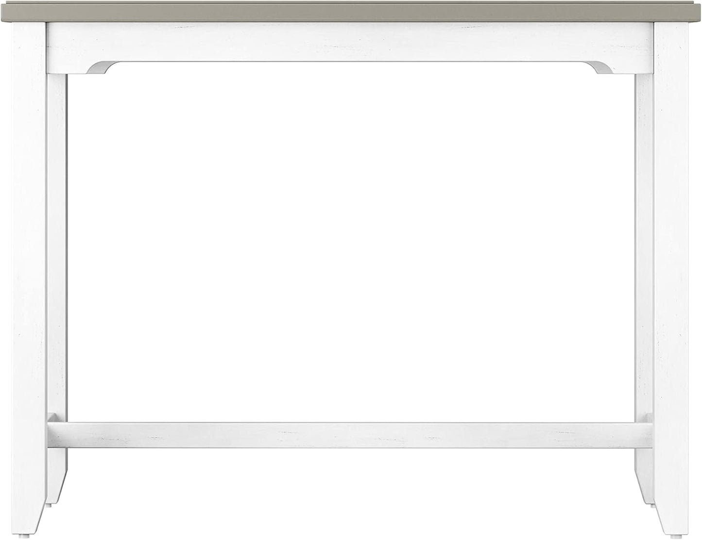 Hillsdale Furniture Hillsdale Clarion Side, Distressed Gray/Sea White Counter Height Table