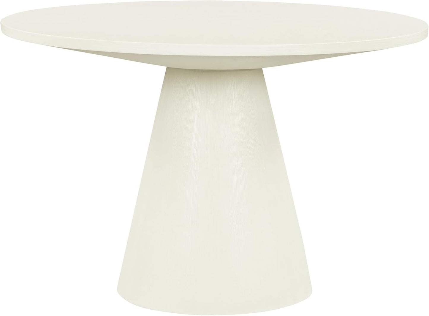 ERYE Contemporary Wooden Round Dining Table, More Decorative Rubber Wood Diningtable for Living Space