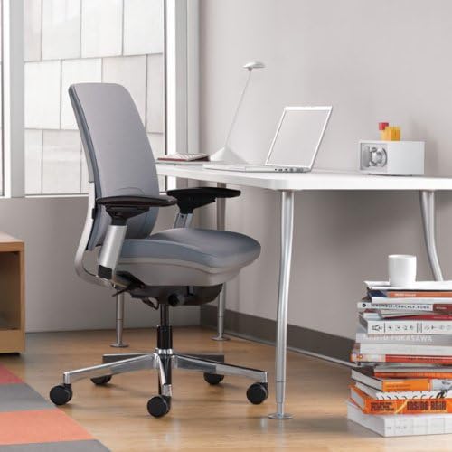 Steelcase Amia Office Chair - Most Comfortable Sit - 4 Points of Adjustability - Ergonomic Desk Chair - Upper Back Support - Adjustable Lumbar Support - Black Fabric