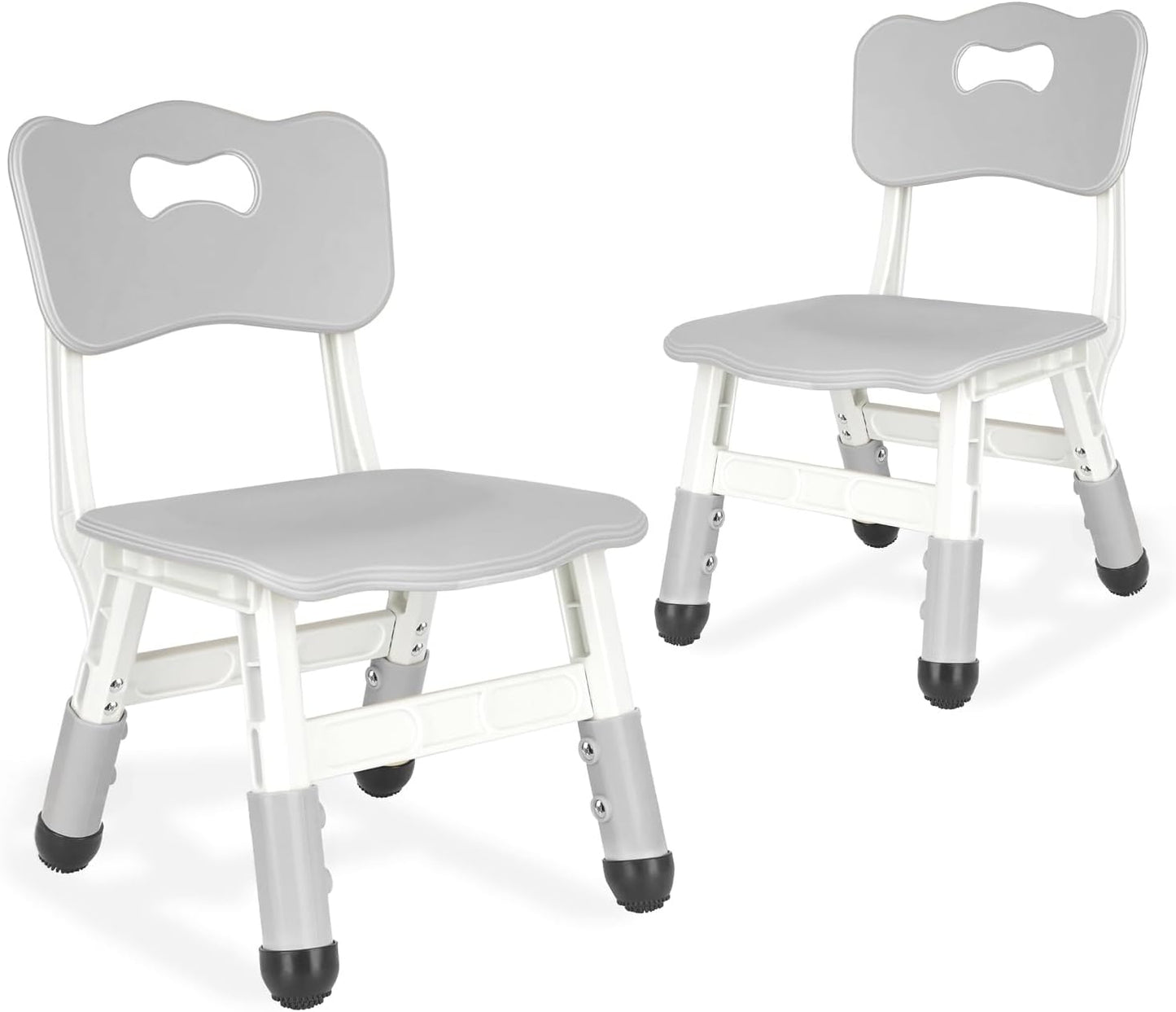 Kids Chair Adjustable Height Children Chairs Suitable for Children Age 2-8 with Foot Covers for Home Classroom Kindergarten and Children's venues Two-Pack