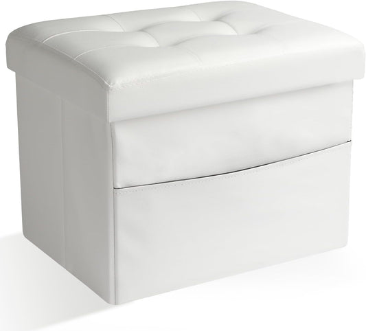 Ottoman Storage Ottoman Foot Rest Stool Foldable Bench with Storage Student Dormitory Bedroom and Entryway 17 X 13 X 13