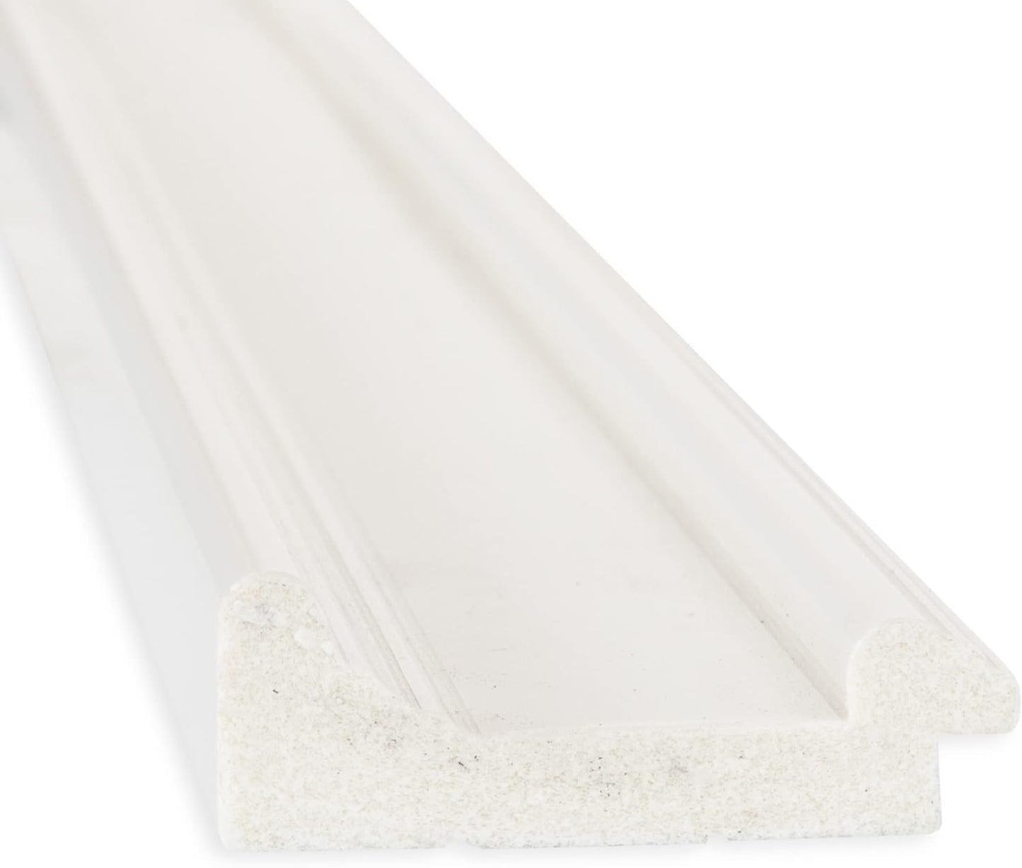 Amanti Art White Bathroom Mirror for Over Sink, 26x22 Ridge White Rectangle Vanity Mirror, Small Traditional Frame, Hangs Horizonally and Vertically, Bathroom Wall Decor, Beveled Edge from WI, USA