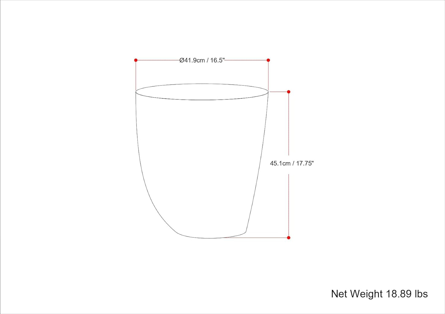 SIMPLIHOME Cavan Metal Side Table in Antique Brass, 16.5" Round, 17.75" H, Cast Aluminum Accent Table for Living Room, Bedroom, Office, Mid-Century Modern Design