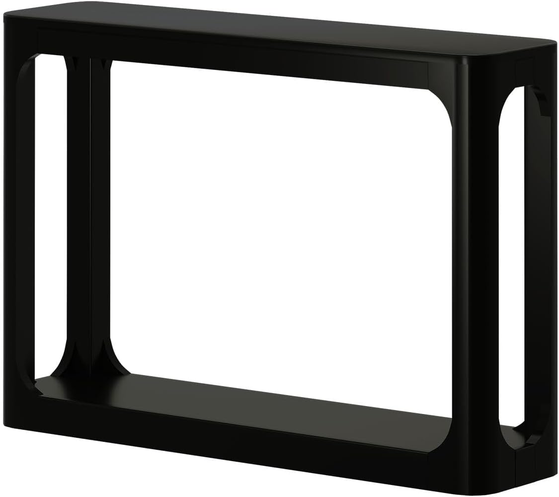 Plank+Beam Forma Console Table, 46 Inch, Solid Wood Sofa Table, Entryway Table for Hallway, Narrow Behind The Couch Table, Console Tables for Entryway, Living Room, Foyer, Easy Assembly, Black
