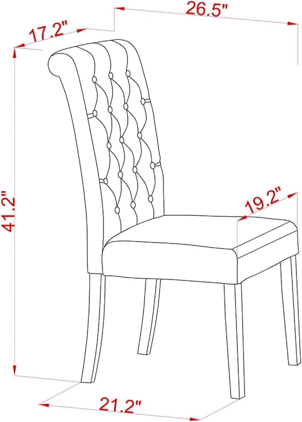 East West Furniture OXBR5-OAK-18 5 Piece Dining Room Furniture Set Includes a Square Dining Table and 4 Brown Linen Linen Fabric Upholstered Chairs, 36x36 Inch, Oak