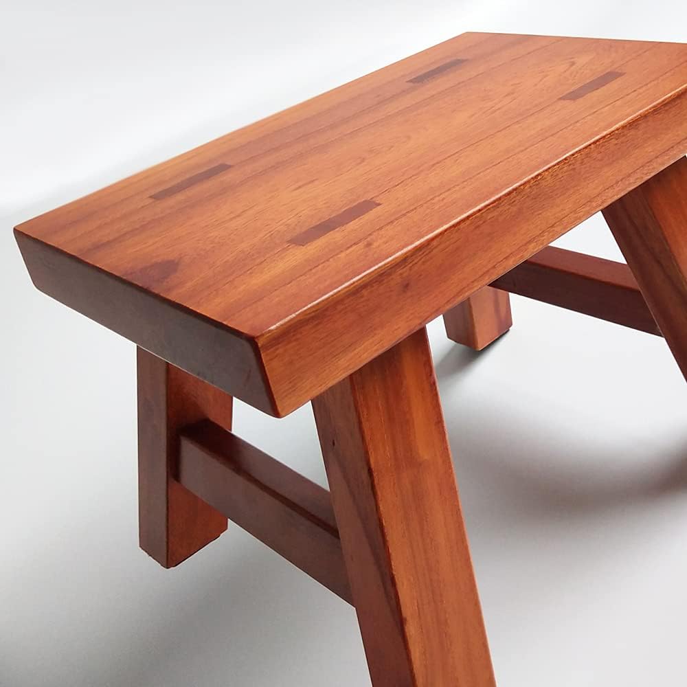 Solid Wood Tiny Step Stool for Kids Change Shoes Foot Stool Plant Stand Waterproof 6 inch