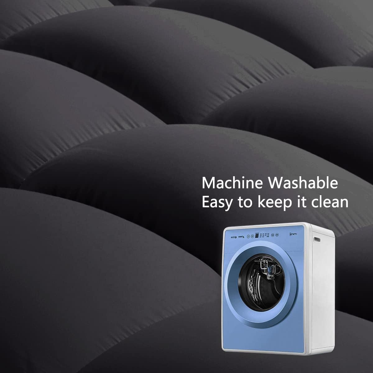 COONP California King Mattress Topper, Extra Thick Pillowtop, Cooling Plush Mattress Pad Cover Bed Topper Protector with 8-21 Inch Deep Pocket (Black, California King)