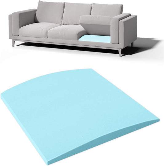 Couch Cushion Support for Sagging Seat - 20" x 20" High-Density Curved Foam Sofa Cushion Support Board,Couch Supporter for Under The Cushions,Blue Set of 1