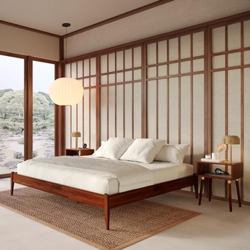 Dinkee Basic Bed Frame Without headboard - Dark Chocolate - King