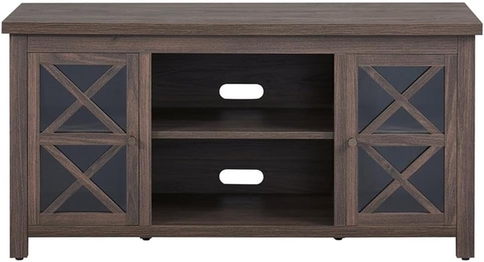 Henn&Hart Rectangular TV Stand for TV's up to 55" in Alder Brown, TV Stands for the Living Room