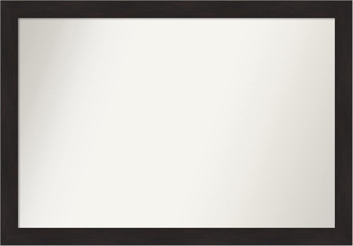 Amanti Art Brown Bathroom Mirror for Over Sink, 30x42 Furniture Espresso Rectangle Vanity Mirror, Large Casual Frame, Hangs Horizonally and Vertically, Bathroom Wall Decor, Non-Beveled Edge