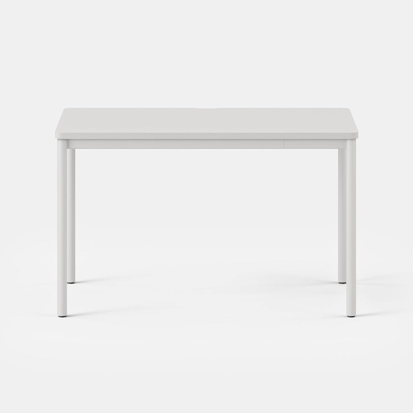 Branch Daily Desk - Functional at Home Office Desk with Effortless Assembly, Timeless Design, Rounded Corners, and Built-in Cable Notch - 48” W x 28.5” H x 24” D - White Work Table