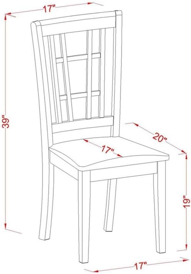 East West Furniture LGNI9-BLK-C 9 Piece Dining Room Furniture Set Includes a Rectangle Kitchen Table with Butterfly Leaf and 8 Linen Fabric Upholstered Chairs, 42x84 Inch, Black