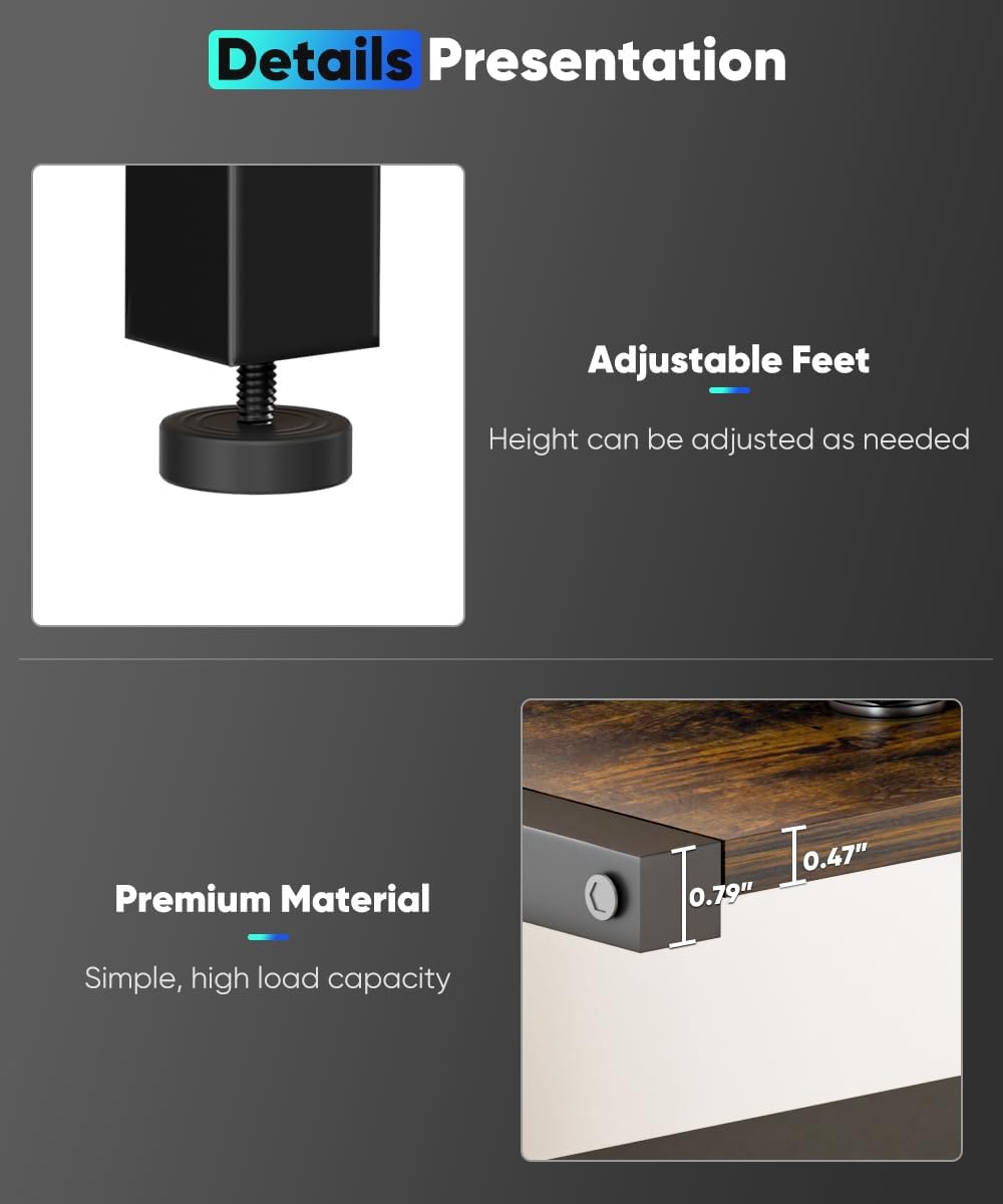 4-Tier Wooden Media Stand, AV Media Stand Corner Shelf for TV Accessories/Audiovisual Equipment/Optical Disc/PS4, Audio Storage Rack for Living Room, Gaming Room, Music Studio, Black