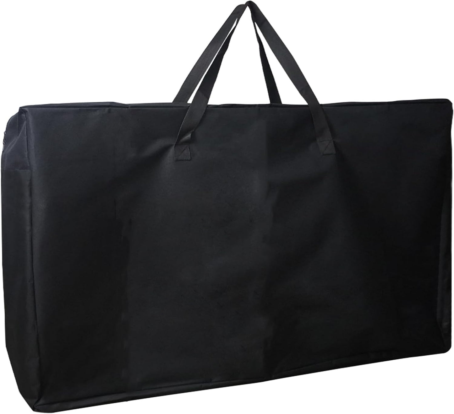 4/6/ 8 Foot Folding Table Storage Bag, Waterproof Heavy Duty Large Carrying Bag for Folding Tables, Picnic/Camp Tables Cover with Durable Zipper & Shoulder Strap, 31" D X 49" W X4.7 H, Black