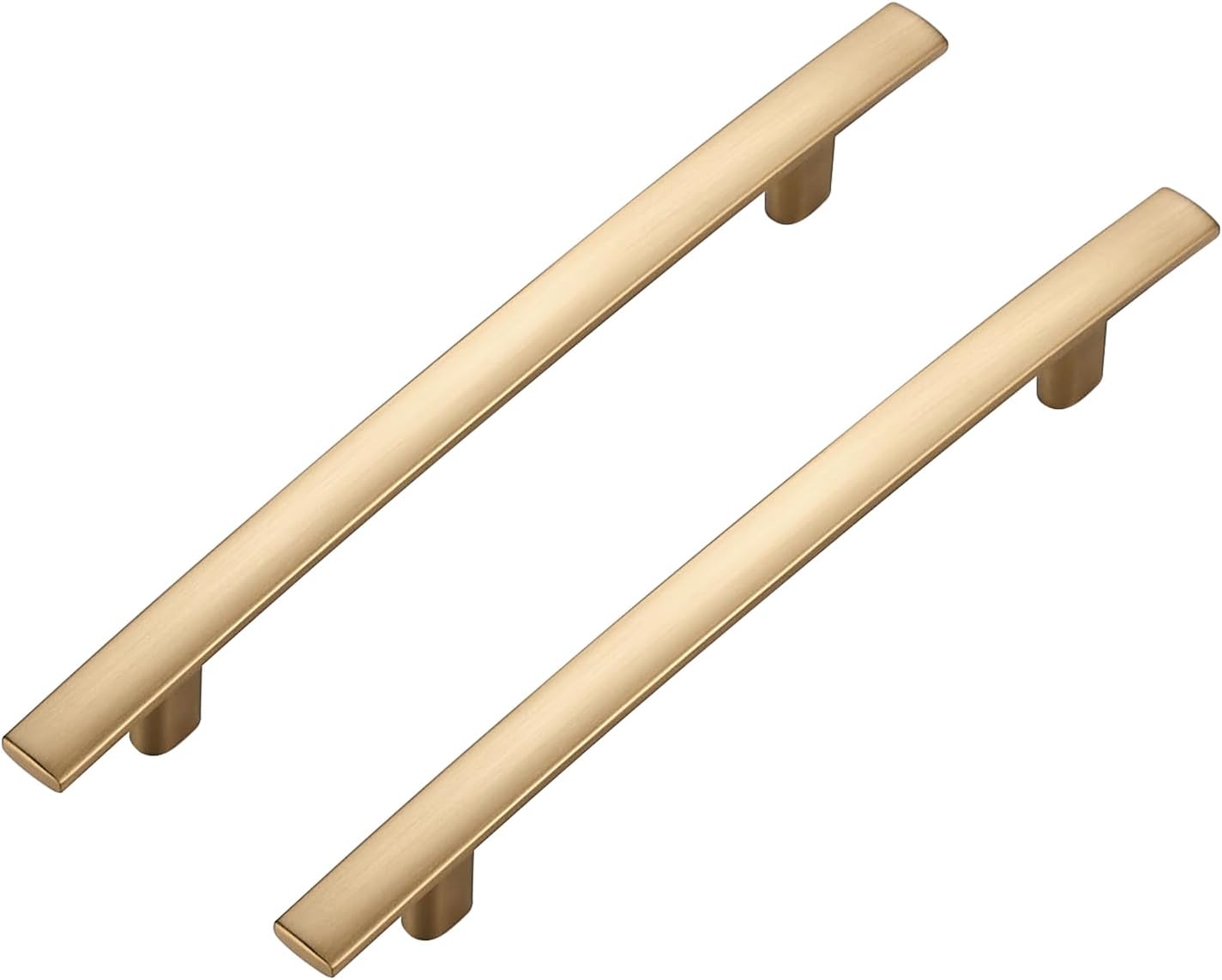 30 Pack Cabinet Handles 5" Hole Center - Curved Cabinet Pulls Champagne Bronze Drawer Pulls for Kitchen Cupboard Solid Handles for Dresser Drawer Arch Closet Hardware