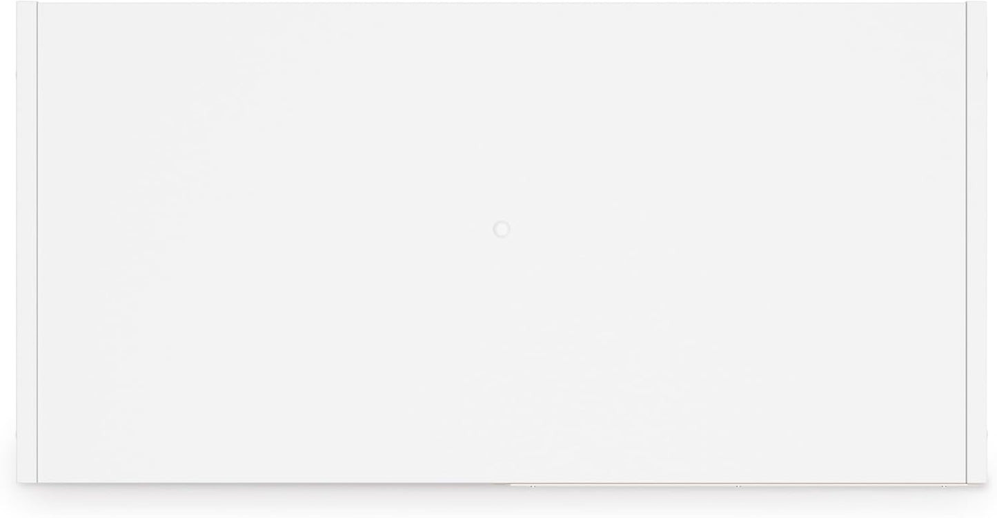 Signature Design by Ashley Onita Modern 2-Tier Floor Standing 4 Cube Organizer for Living Room, White