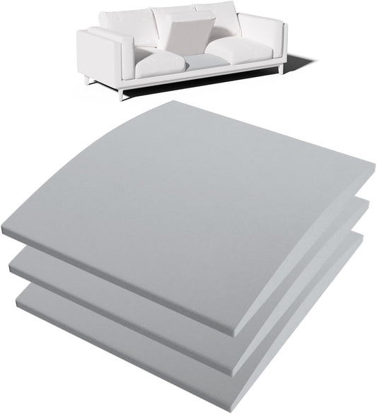 Couch Cushion Support for Sagging Seat – 3 Pack 20x20x2 Inch Sofa Cushion Board Saver & Replacement Insert for Saggy Couch or Chair, Quick No-Tool Install with 40D Memory Foam