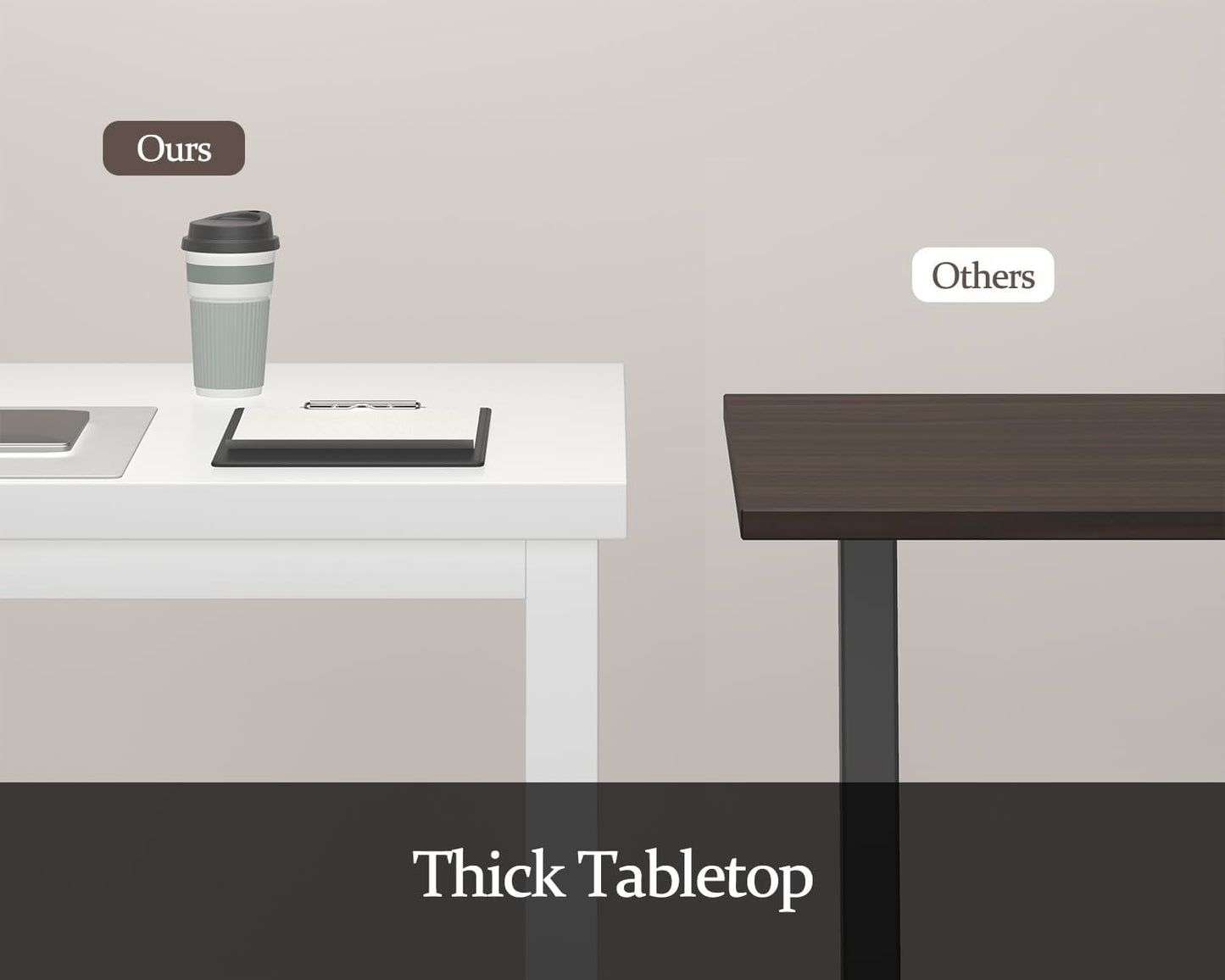 55.1 Inch Small Computer Desk, Home Office Desk, Modern Desk Table for 2 Person Kids Student Gaming Computer Desk, Simple Office Desk for Work,Craft,Writing,Studying, Etc., White